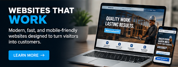 Website design and development for contractors